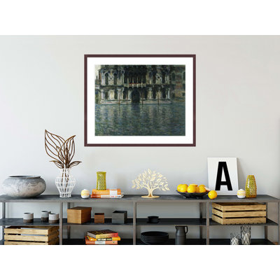 «Contarini Palace Venice» par Claude Monet, impression giclée encadrée
