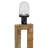 31" H Rectangle Slate Outdoor Table Lamp with Beige Shade