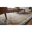Tapis traditionnel bleu noué à la main-84996544