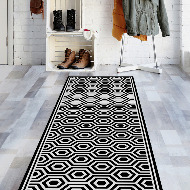 Harlem Geometric Kitchen Mat, Runner 65 x 266cm