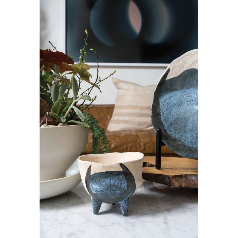 Pot à fleurs en céramique Raley, H 5 po x l 5,75 po x P 6,25 po