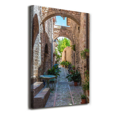 Italian Streets - Wrapped Canvas Print