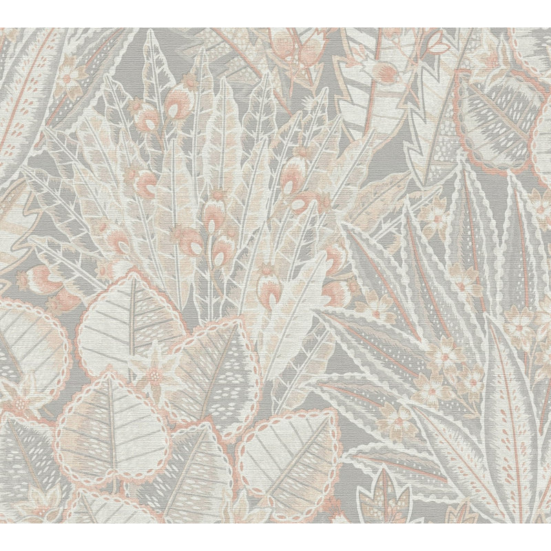 Rahnuma 10.05m x 53cm Matte Double Roll, Silver Grey Bohemian