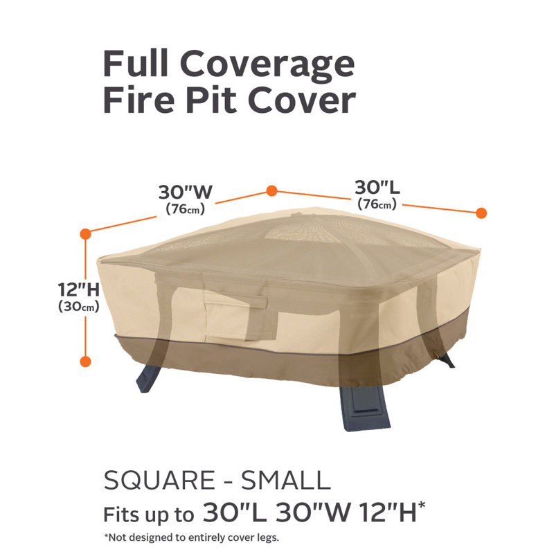 The Twillery Co.® Paulding 30'' W x 30'' D Fire Pit Cover