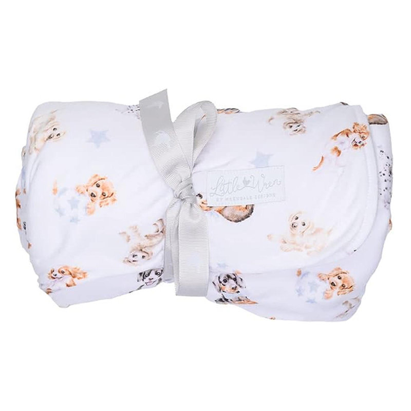 Wrendale Designs Baby Blanket & 'Ralph Junior' Plush Character Set - Little Paws
