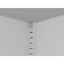 Armoire de rangement en métal 61 po avec 2 portes galbées et tablettes réglables en blanc pour le couloir, la cuisine de la chambre à coucher - matériau haute résistance, bureau en acier à faible encombrement, surface de travail pour le salon-2074548376