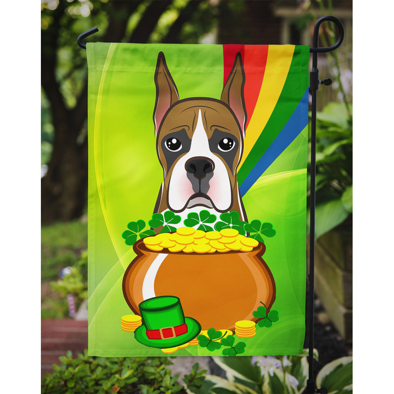 Drapeau de jardin Arella St. Patrick's, Boxer