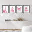 «France Eiffel Tower Butterfly Ballerina Perfume», impression encadrée sur papier 4 pièces-97782772-97782773