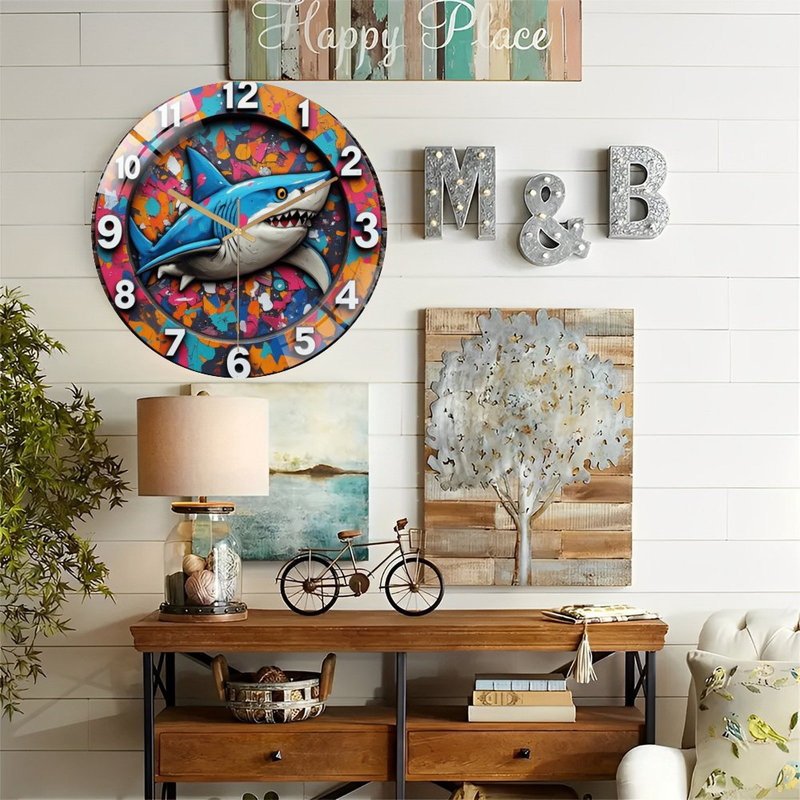 Horloge murale Shark