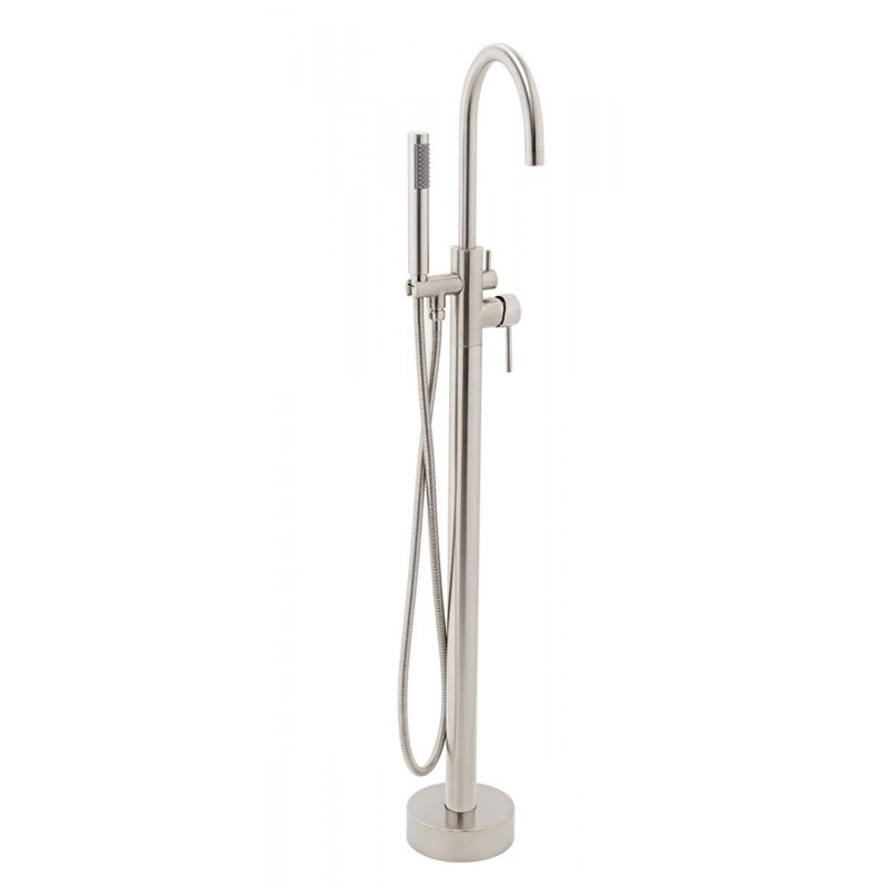 Kami II Floor Tub Spout, Brushed Nickel