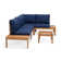 Ensemble de conversation modulaire avec coussins 3 pièces Tempo