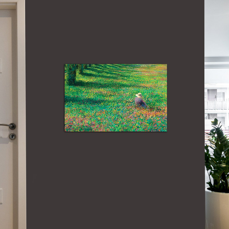 Iris Scott - The Home Place, reproduction d'art sur toile tendue, H 26 po x l 40 po x P 1,5 po, Pas de tapis, Toile tendue