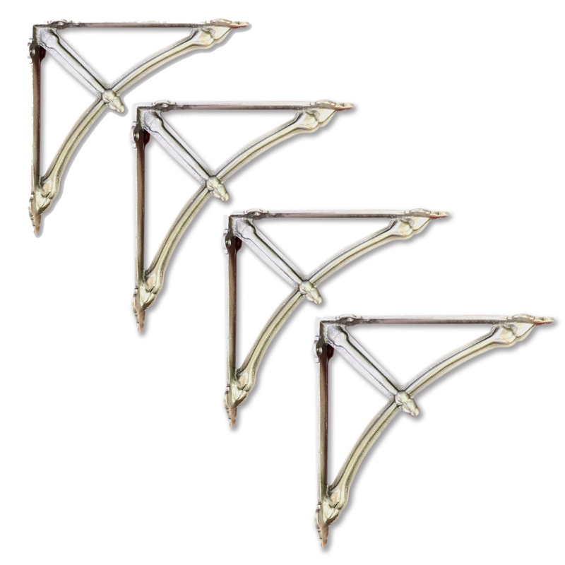 Support demi-rond Stalbridge avec support, Métal antique