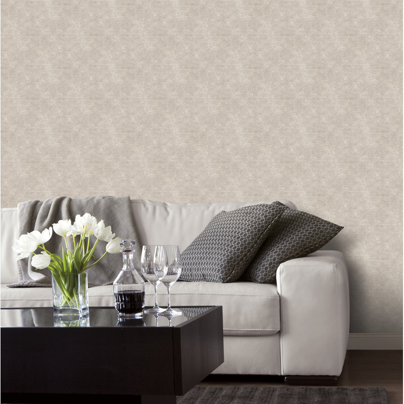 10m x 53cm Matte Wallpaper Roll, Taupe