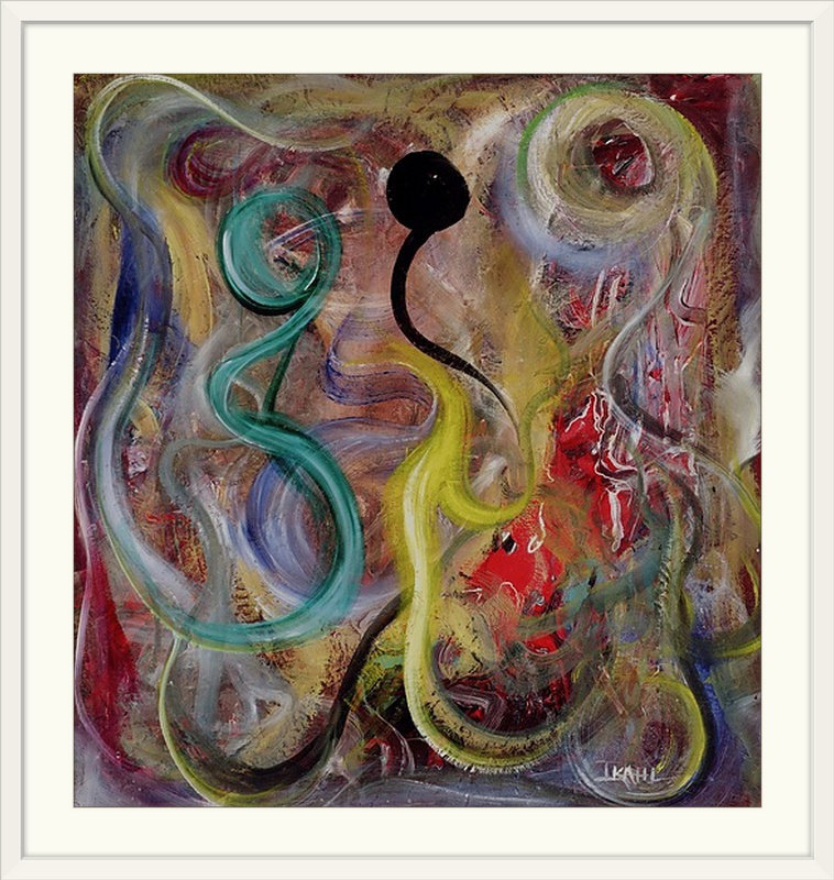« genesis, 2002 » par ikahl beckford, reproduction d’art, Cadre blanc, H 24 po x l 24 po x P 1 po