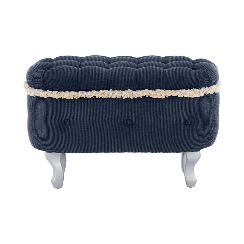 Bancs de rangement, banc de bout de lit avec capitonnage à boutons, repose-pieds de rangement rembourré en tissu, banc de fenêtre avec frange, banc d'armoire à chaussures, banc de pied de lit