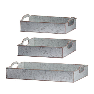 3 Piece Nesting Trays (Gray)