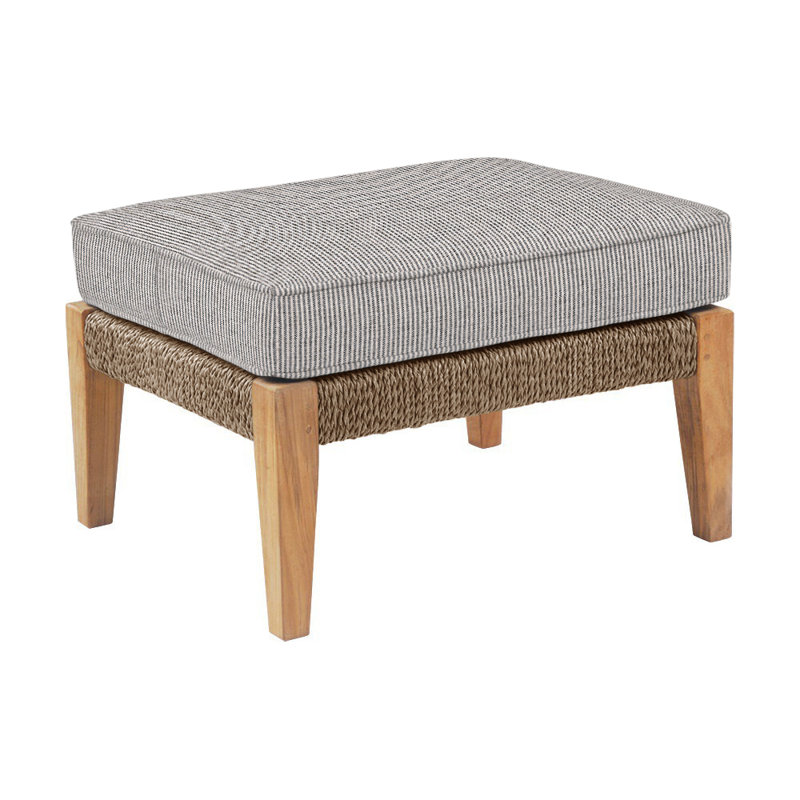 Hadley Outdoor Ottoman, Hadley Hemp, Perigold Replay Char