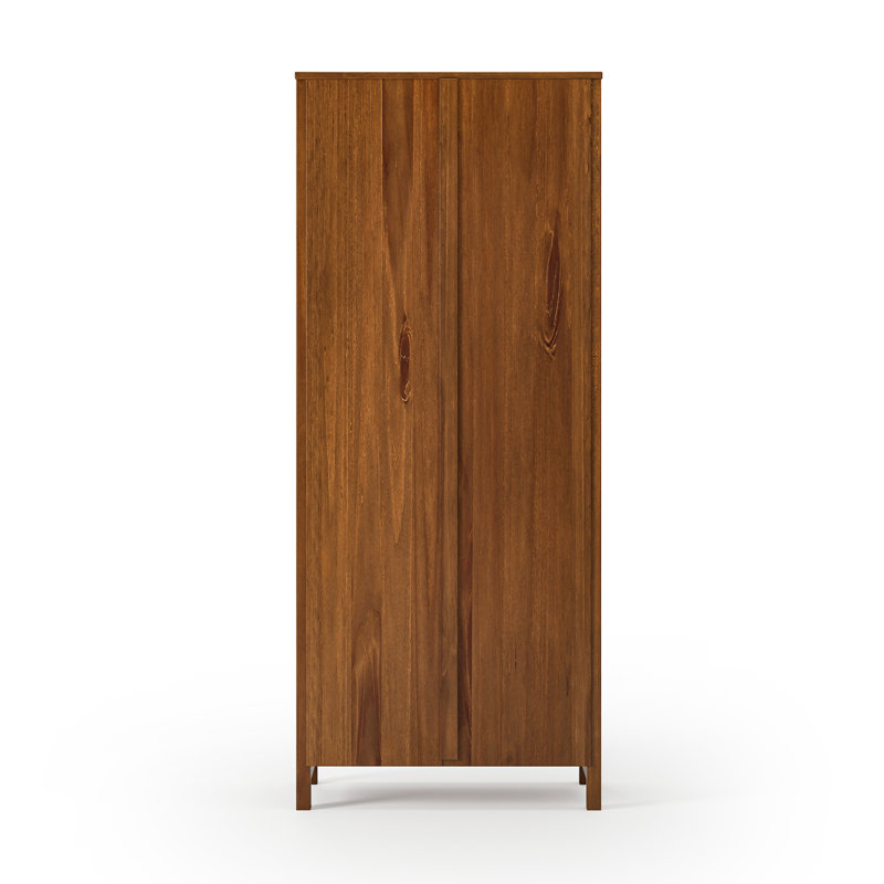 Bibliothèque en bois massif de style Shaker classique, (6 tablettes) H 72 po x l 30 po x P 13,25 po, Pacane foncée