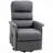 Power Lift Chair With Vibration Massage, Fabric Upholstered Recliner Chair For Elderly With Remote Control, Side Pockets
