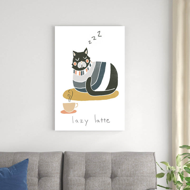 Coffee Cats II, H 36 po x l 24 po