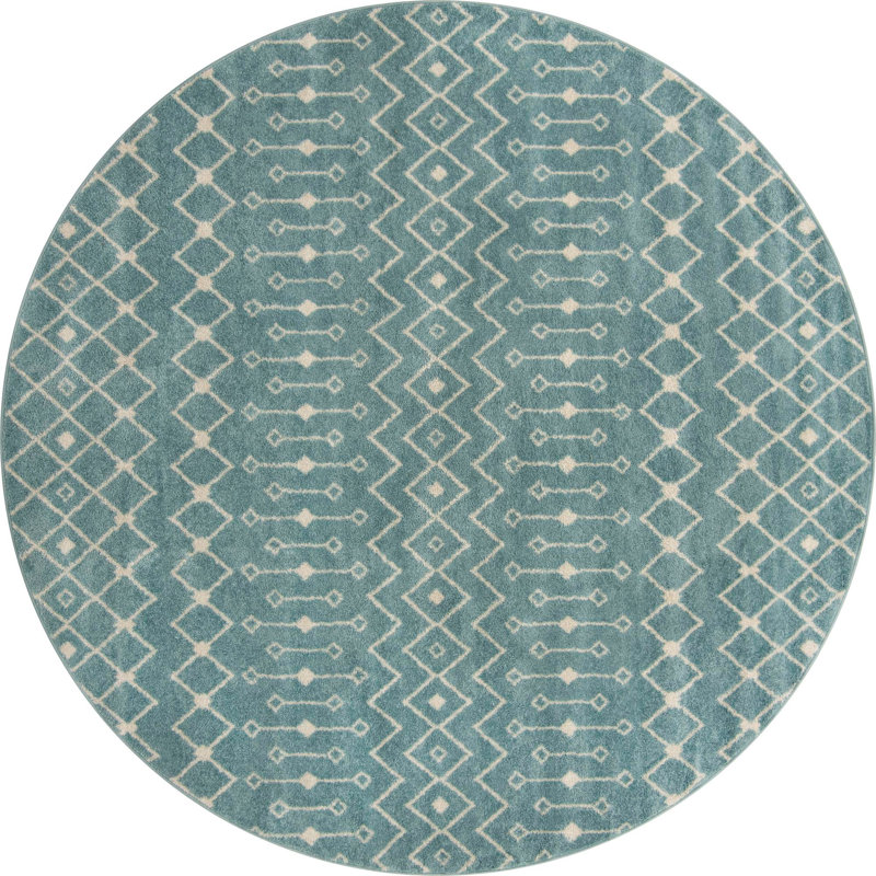 Abstract Indoor Rug, Round 10'