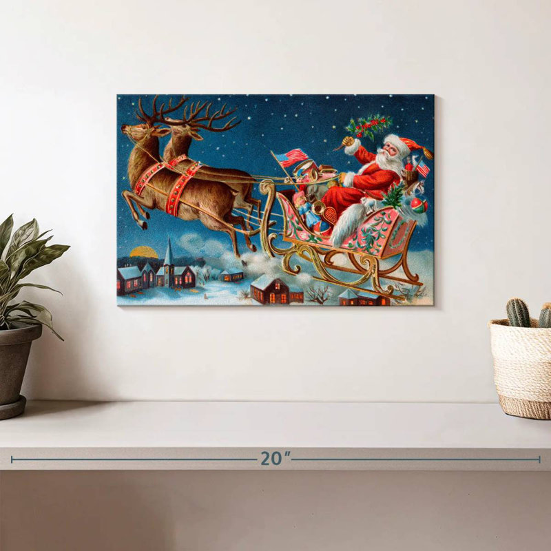Père Noël, H 8 po x l 12 po