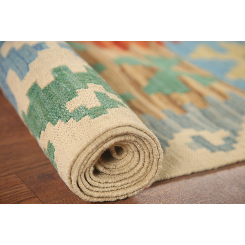 Tapis oriental géométrique Kilim 6 x 10