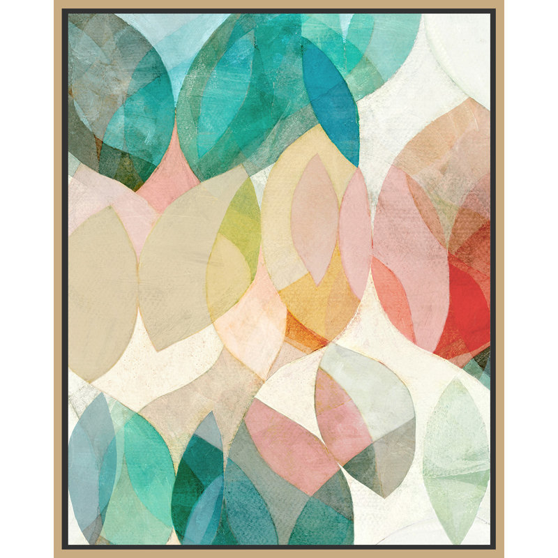 «Interchanging Contemplations 2», peinture sur toile à cadre flottant, H 22 po x l 18 po x P 2 po, Or