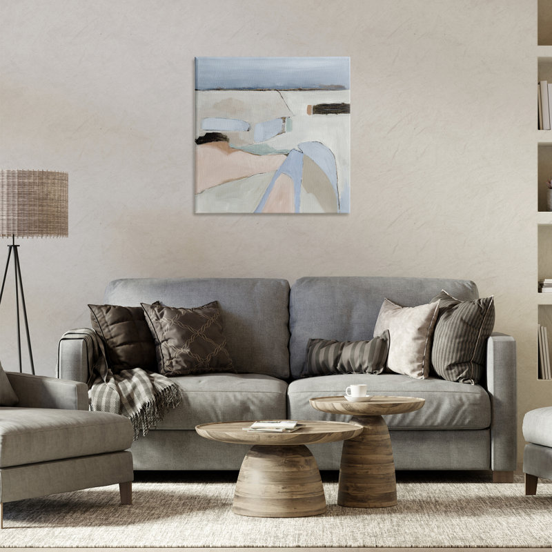  «Organic Neutral Landscape», art mural sur toile par Jacob Q, H 24 po x l 24 po