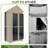Outdoor Storage Cabinet with Adjustable Shelf & Lockable Doors, Wood & Metal for Garden Patio