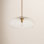 Terza Single Light Glass Dimmable Pendant