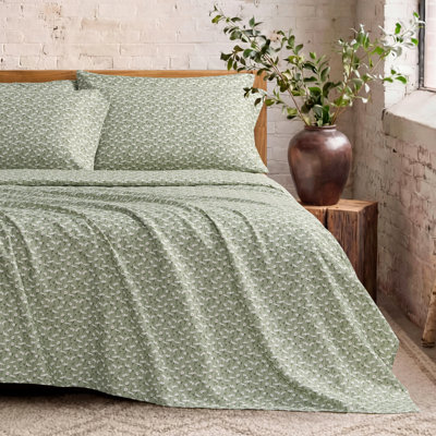 French Connection Printed Microfiber Sheet Set with Extra Pillowcases