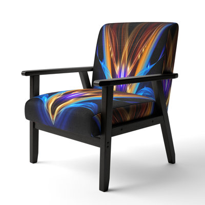 Colorful Fractal Fire and Water Fusion - Chaise d'appoint et fauteuil rembourrés Modern