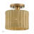 Arsdale 1 Light Antique Gold Leaf Small Semi-flush-121436232-121436231