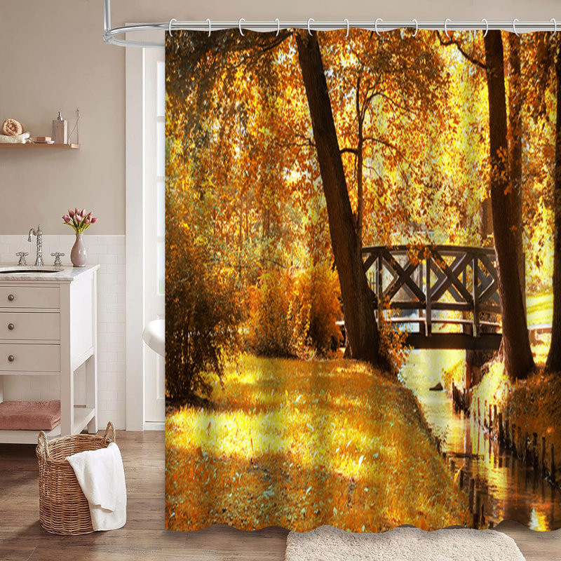 Magnifique rideau de douche avec 12 crochets, L 72 po x l 84 po