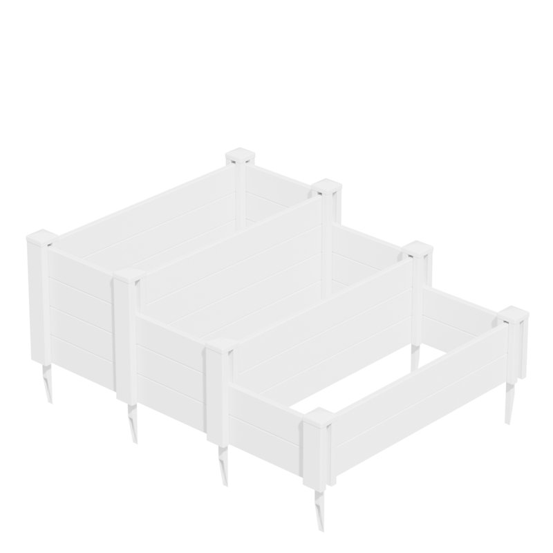 Modular White Raised Garden Bed Panel – Tool-Free Planter Box for Raised Gardens Planters & Garden Boxs