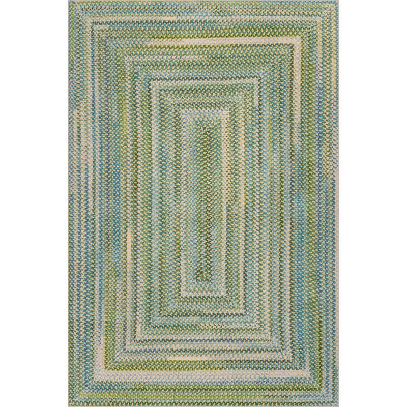  Tapis lavable Navelle, Vert, Rectangle 8 pi 6 po x 11 pi 6 po