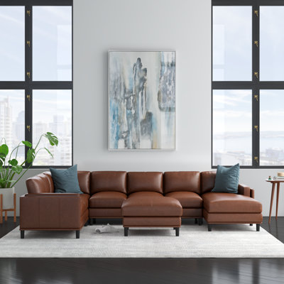 Agatina Upholstered U-Shaped Sectional Right Hand Facing