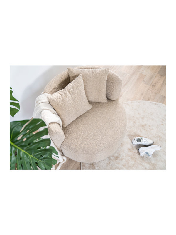 Chaise d'appoint Louis, Tissu beige