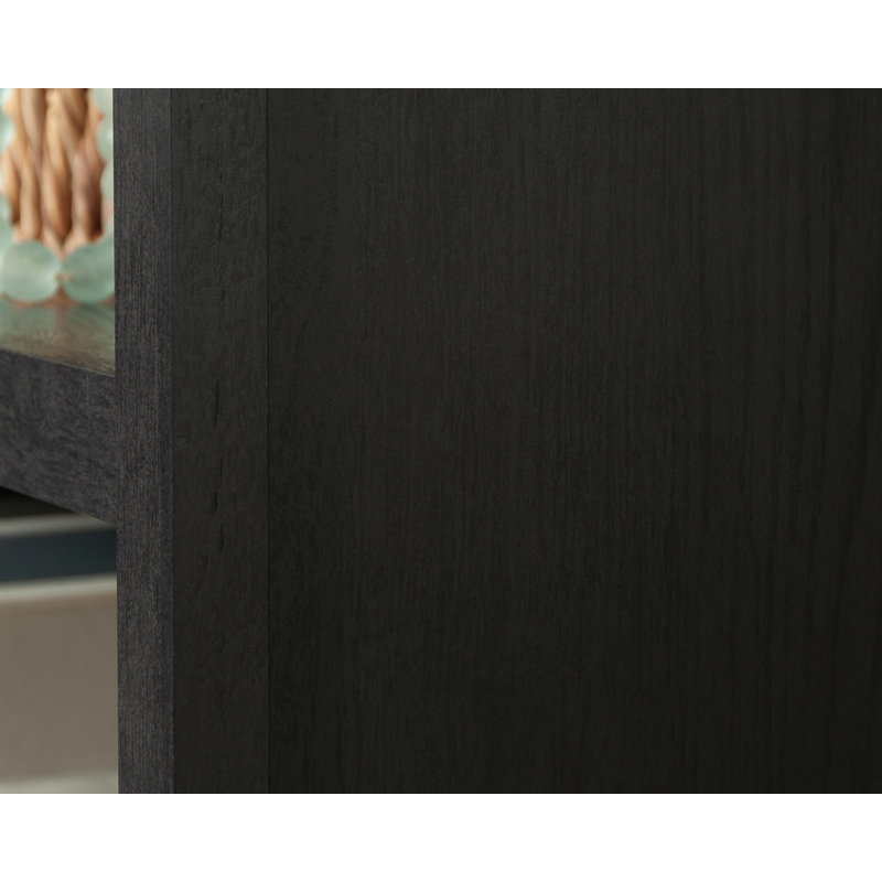 Bookcase With Doors, Black