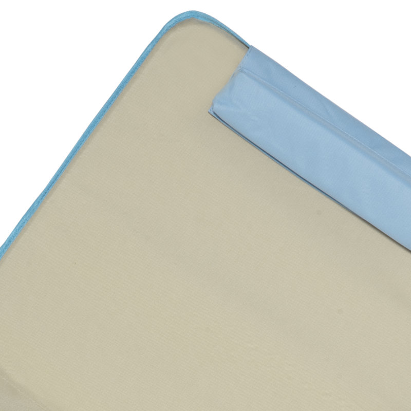 de 2 chaises longues de plage, tapis de plage pliant, beige