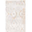 Tapis géométrique Milstein ivoire / doré-315066061