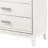 Zahir Wooden Chest with 5 Drawers & Silver Trim-989201853