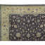 Tapis bleu et beige noué à la main de haute qualité