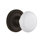 Rope Rosette with White Porcelain Door Knob
