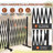 Aluminum Expandable Garden Fence, Portable Barricade Gate with Casters, Expansion Size 201×15.2×41 inches, Adjustable Flexible Fence Mobile Barricade Safety Barrier