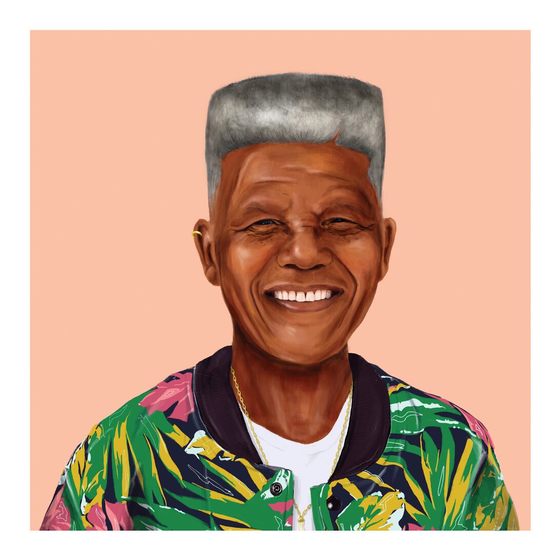 Leinwandbild Nelson Mandela von Amit Shimoni