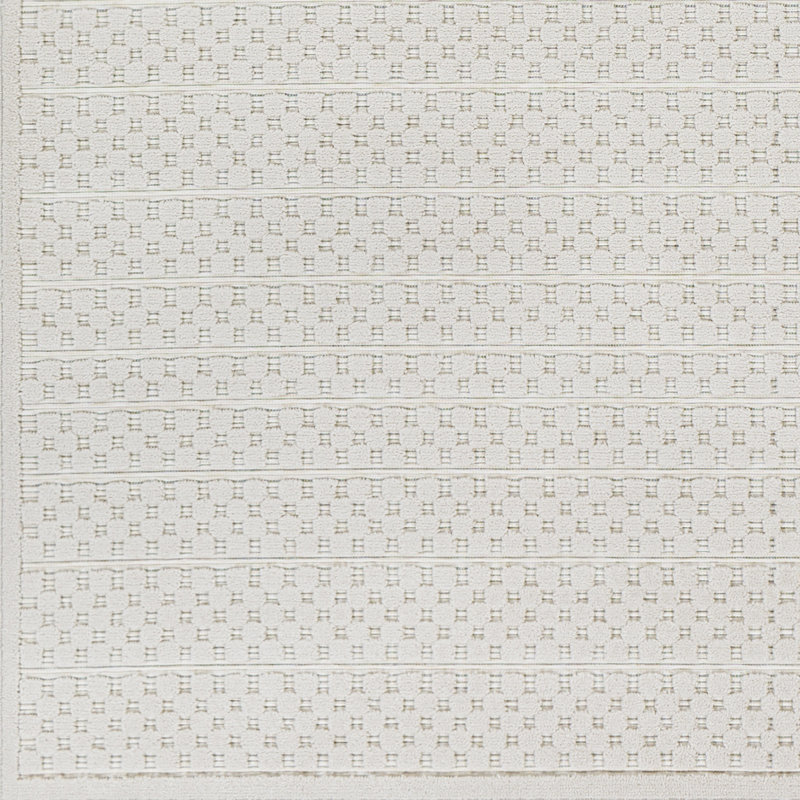 Tapis intérieur / extérieur crème Emert, Rectangle 5 pi 3 po x 7 pi 3 po