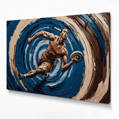 Art décoratif sur toile gris Sports Discus